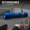image:imageCoast XP11R 2600 Lumen USBC Rechargeable LED Flashlight with Slide Focusand Pure Beam Focusing Optic 4 Light Modes BlackBlue